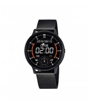 SMARTWATCH LOTUS SMARTIME  HOMBRE ACERO NEGRO - 50016/1