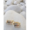 PENDIENTES MUJER BICOLOR 18K CIRCONITA BAGUETTE