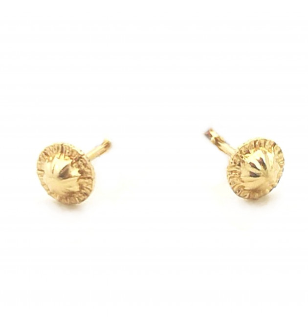 PENDIENTES NIÑA MARIPOSA CIRCONITAS ORO AMARILLO
