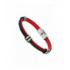 PULSERA LOTUS STYLE HOMBRE PILEL ROJO Y NEGRO - LS1829-2/3