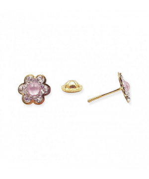 PENDIENTES ORO FLOR