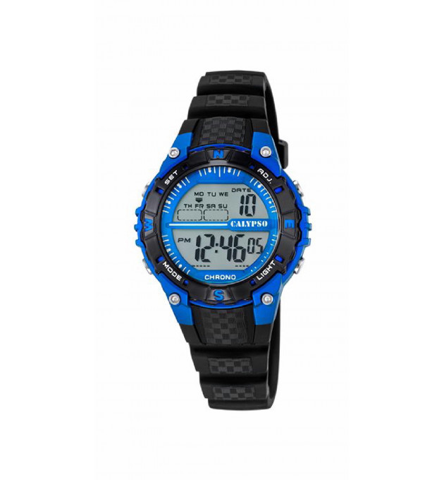 RELOJ CALYPSO NIÑO DIGITAL NEGRO/AZUL - K5684/5