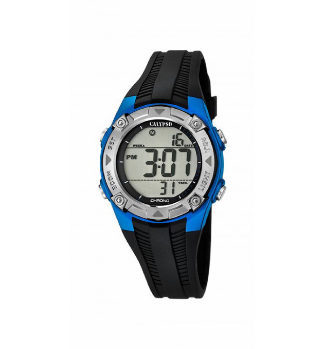 RELOJ CALYPSO NIÑO DIGITAL NEGRO/AZUL - K5685/5