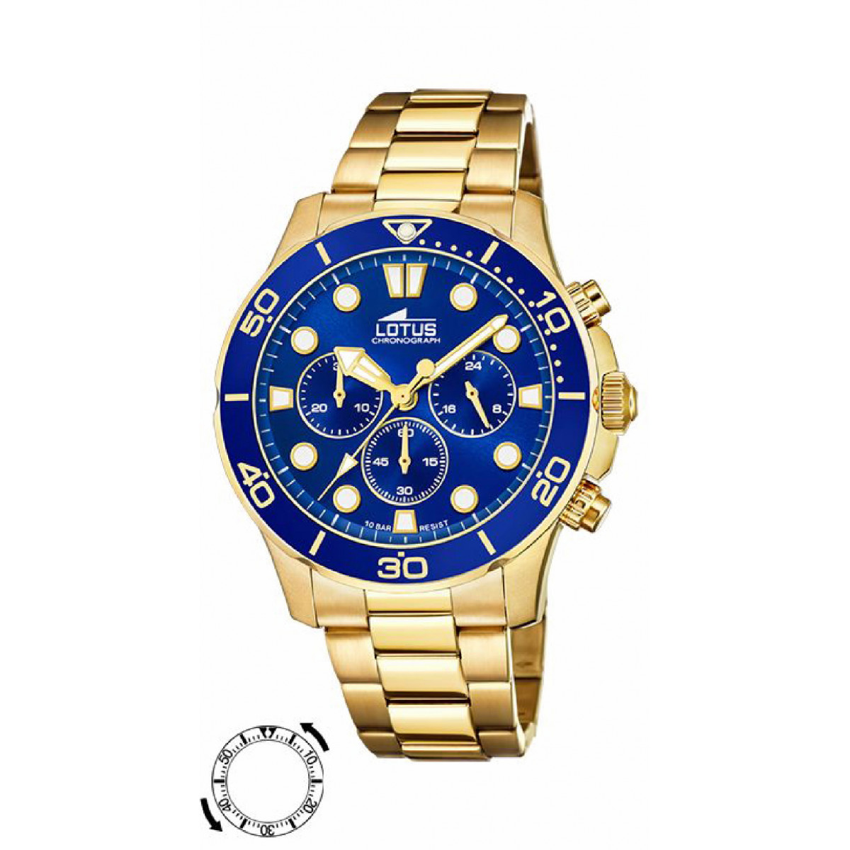 RELOJ LOTUS HOMBRE EXCELLENT DORADO - 18758/1