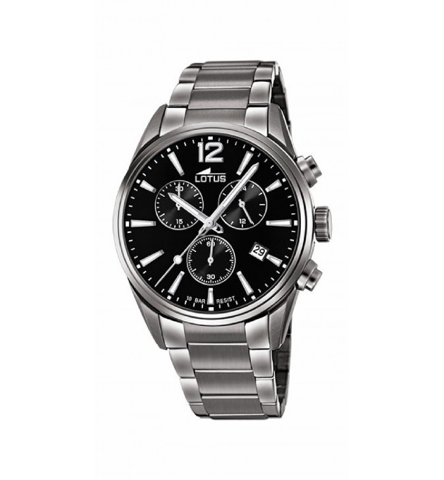 RELOJ LOTUS HOMBRE CHRONO ESF NEGRO - 18682/3