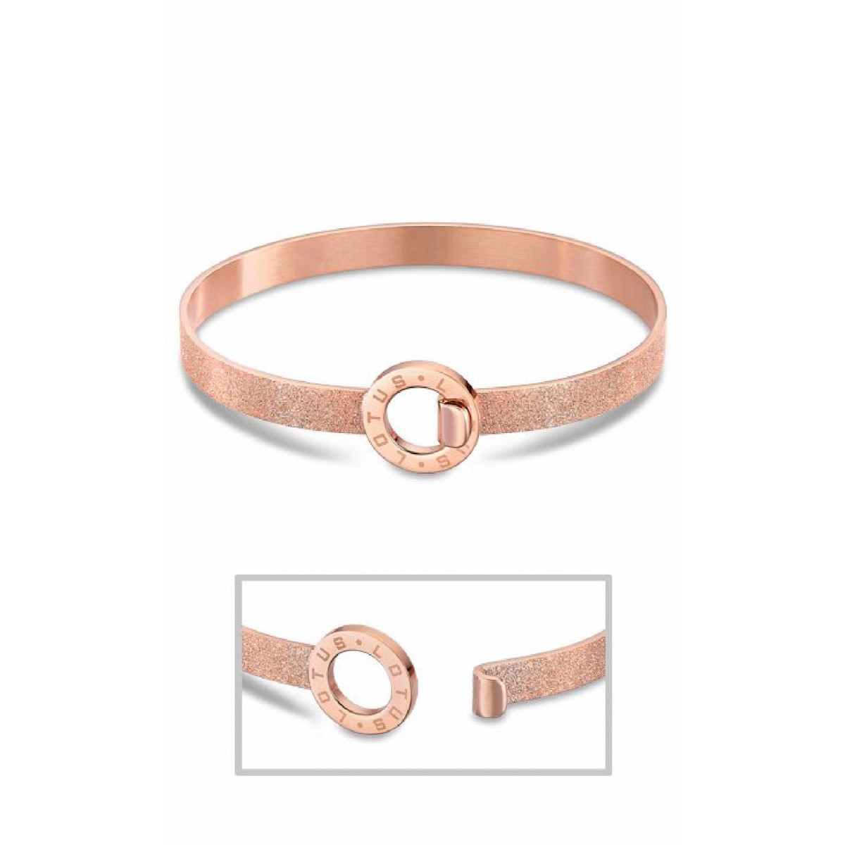 PULSERA LOTUS STYLE MUJER ACERO ROSADO MILLENIAN - LS2080-2/3