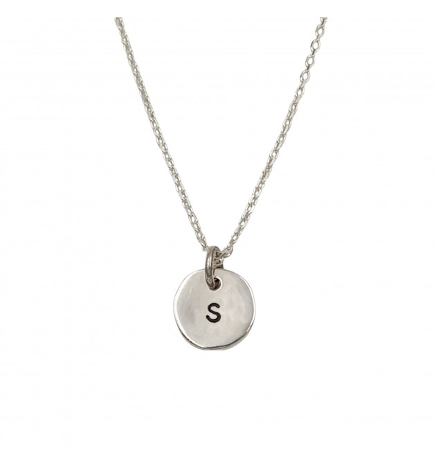 MEDALLA PLATA PERSONALIZADA LETRAS
