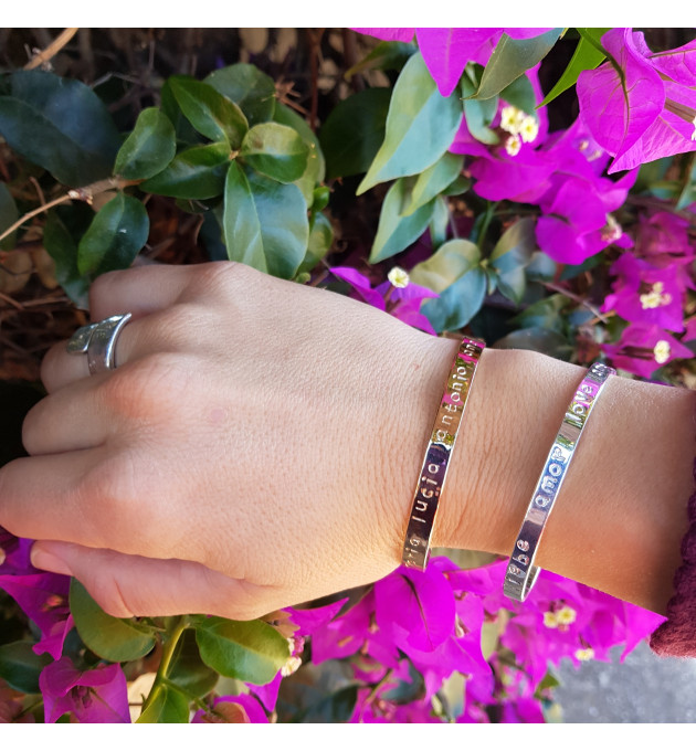 BRAZALETE PERSONALIZADO NOMBRES O FRASE