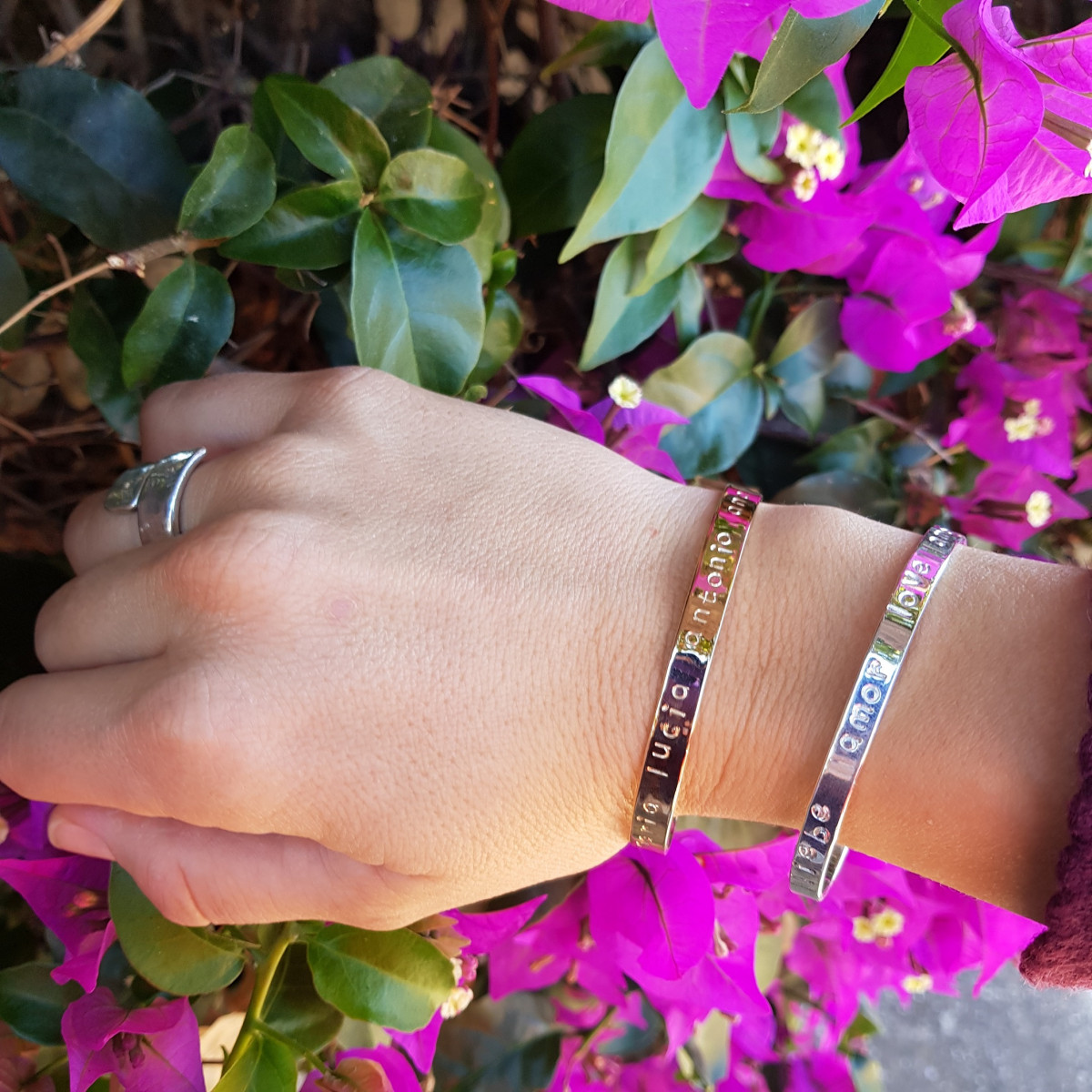 BRAZALETE PERSONALIZADO NOMBRES O FRASE