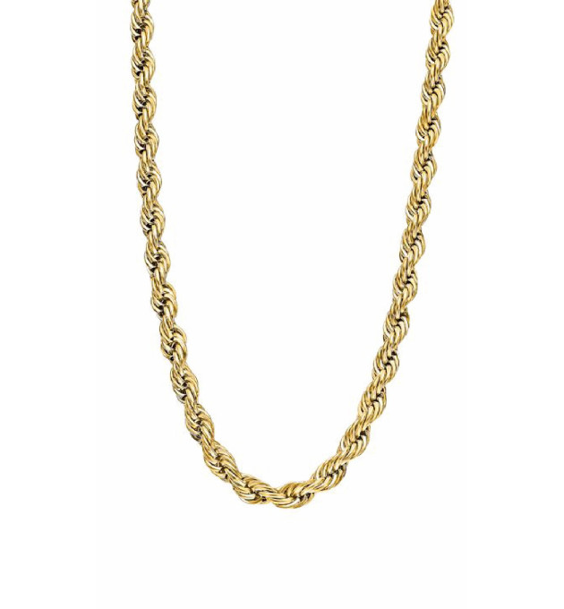 COLLAR LOTUS STYLE HOMBRE ACERO DORADO - LS2233-1/2