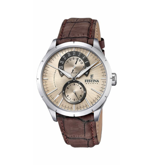 RELOJ FESTINA HOMBRE RETRO,PIEL BEIGE - F16573/9