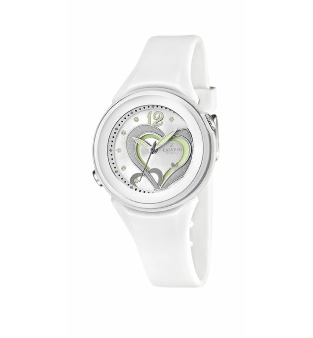 RELOJ CALYPSO TRENDY CAUCHO BLANCO - K5576/1