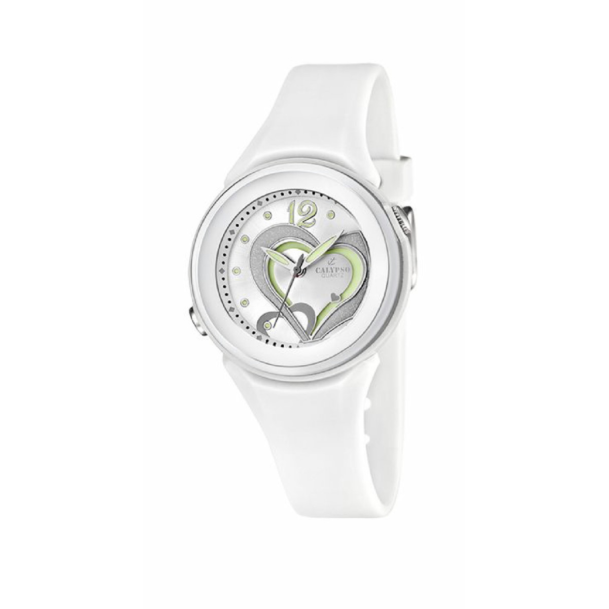 RELOJ CALYPSO TRENDY CAUCHO BLANCO - K5576/1