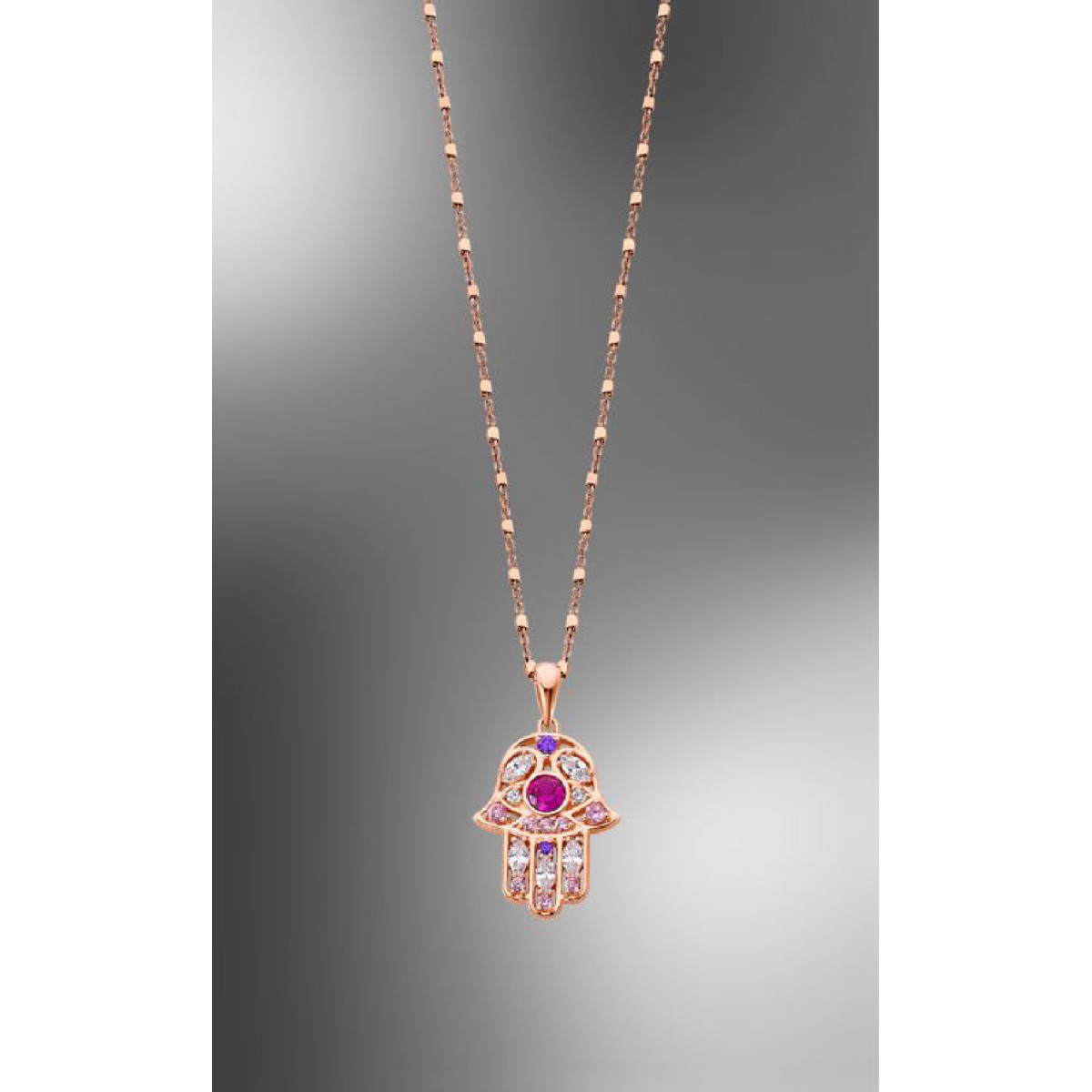 COLLAR LOTUS SILVER MYSTIC MANO FÁTIMA MUJER - LP1989-1/3
