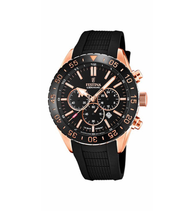 RELOJ FESTINA  HOMBRE CERAMIC  CAUCHO NEGRO - F20516/2