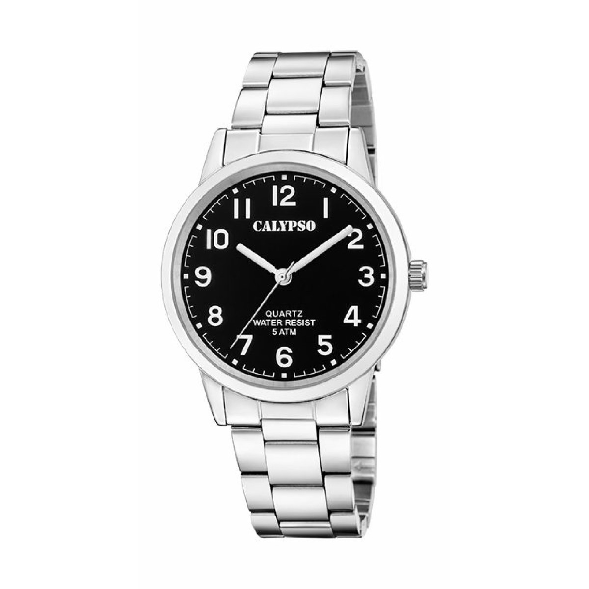 RELOJ CALYPSO HOMBRE BASIC ACERO NEGRO - K5858/4