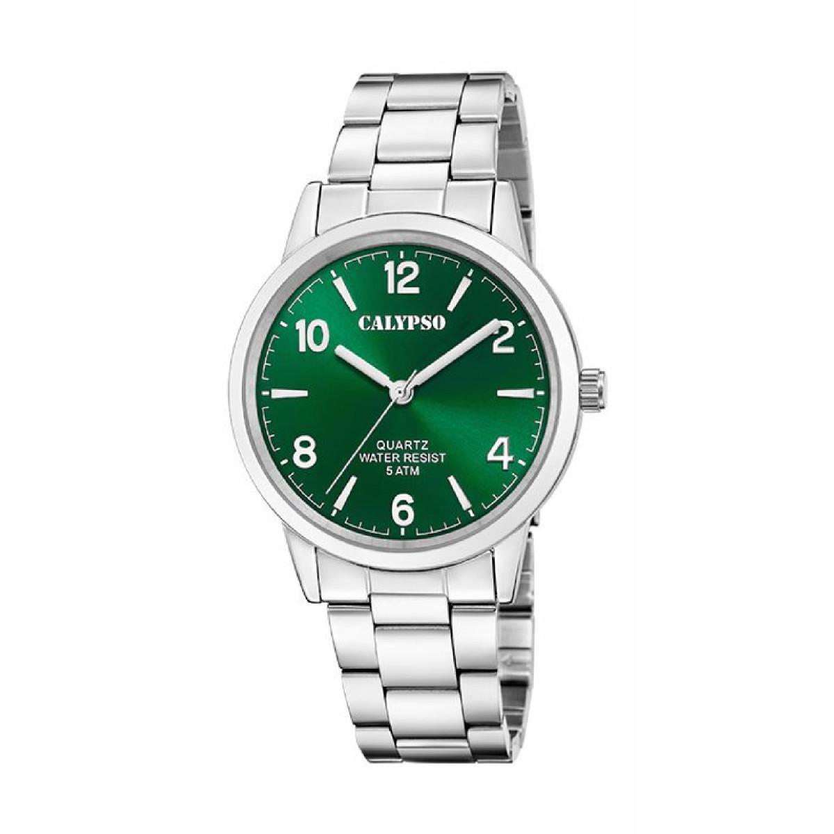 RELOJ CALYPSO HOMBRE BASIC ACERO VERDE - K5858/5