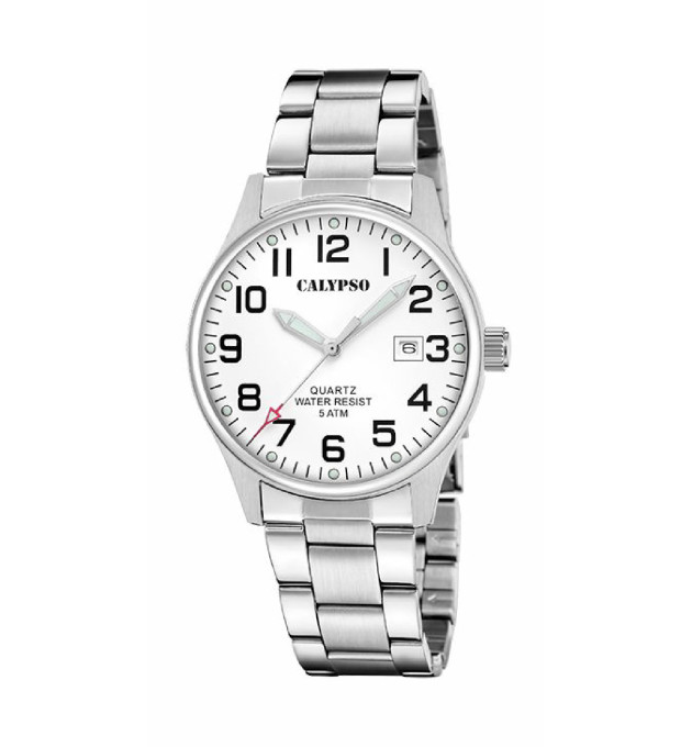RELOJ CALYPSO HOMBRE BASIC ACERO BLANCO - K5860/1