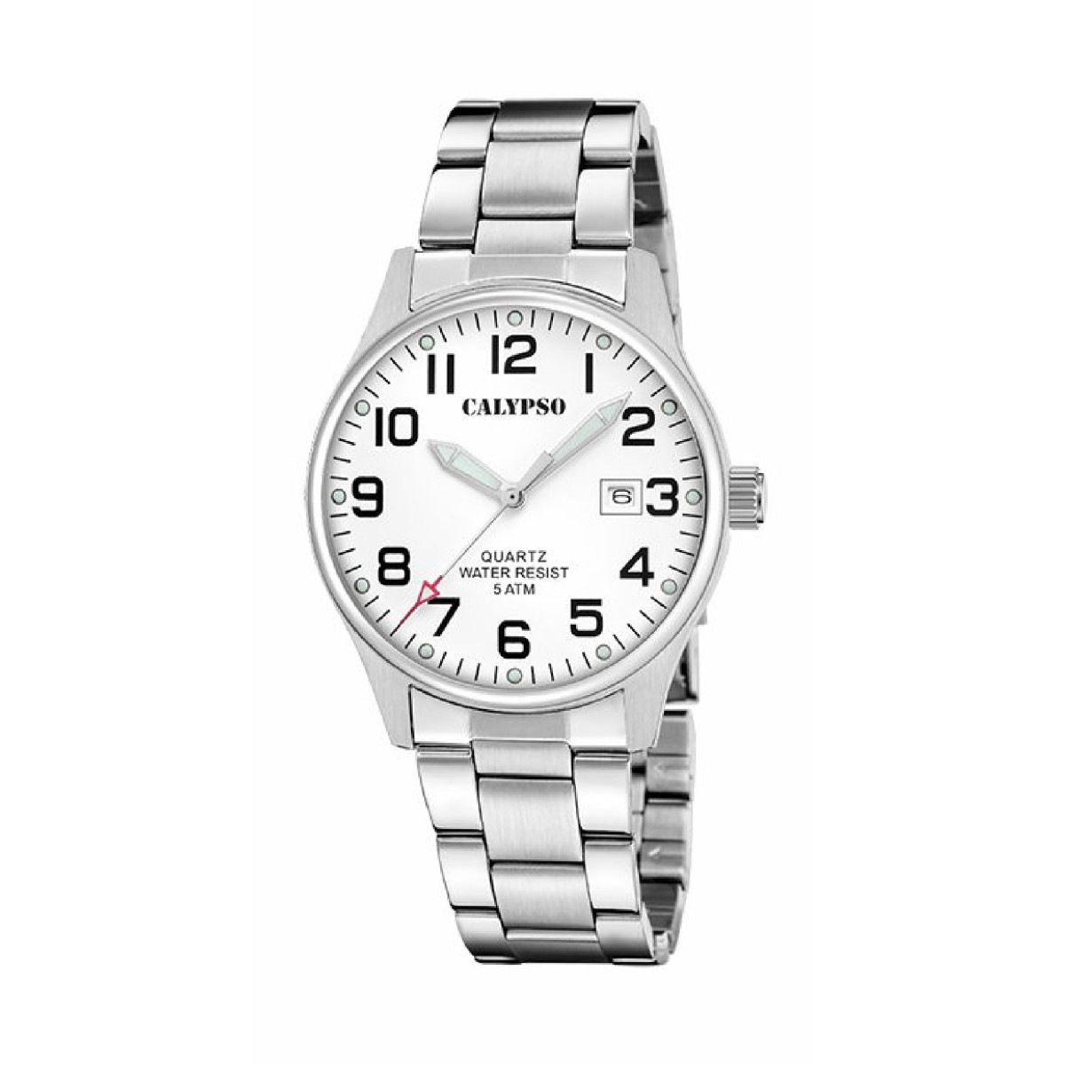 RELOJ CALYPSO HOMBRE BASIC ACERO BLANCO - K5860/1