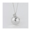LLAMADOR ANGEL 21MM + CADENA PLATA