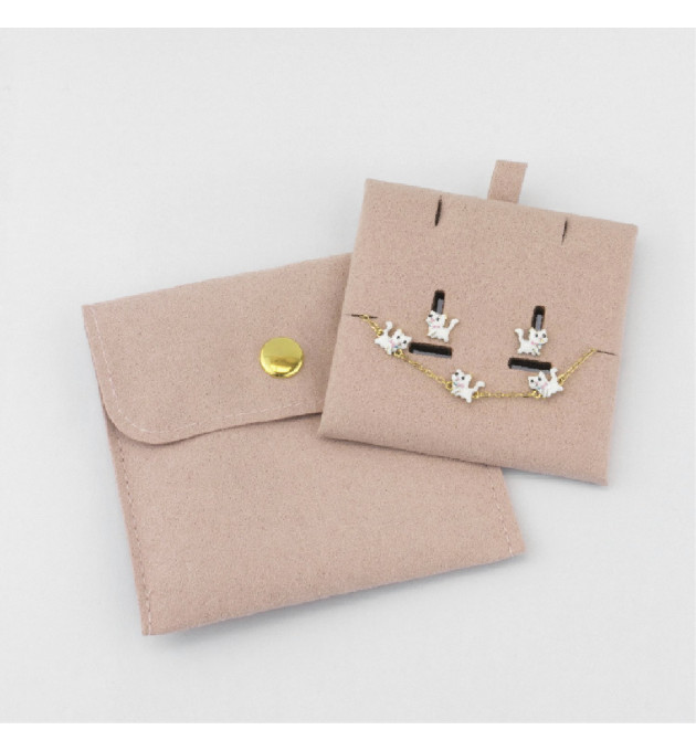 PACK PEND + PULSERA GATO PLATA CH