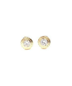 PENDIENTES MUJER/CHICA ORO AMARILLO18 K Y CIRCONITA
